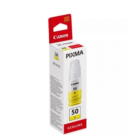 Botella de Tinta Original Canon GI-50/ Amarillo Botella de Tinta Original Canon GI-50/ Amarillo