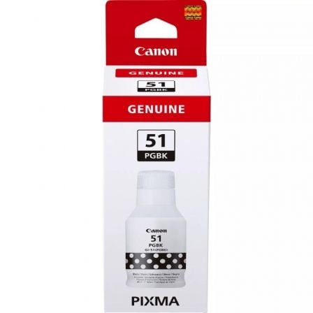 Botella de Tinta Original Canon GI-51/ Negra Botella de Tinta Original Canon GI-51/ Negra