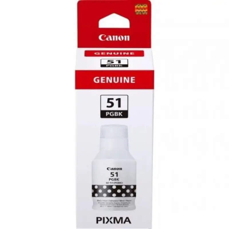 Botella de Tinta Original Canon GI-51/ Negra Botella de Tinta Original Canon GI-51/ Negra