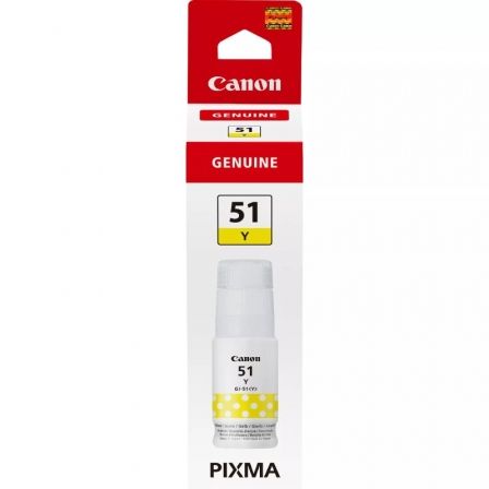 Botella de Tinta Original Canon GI-51/ Amarillo Botella de Tinta Original Canon GI-51/ Amarillo