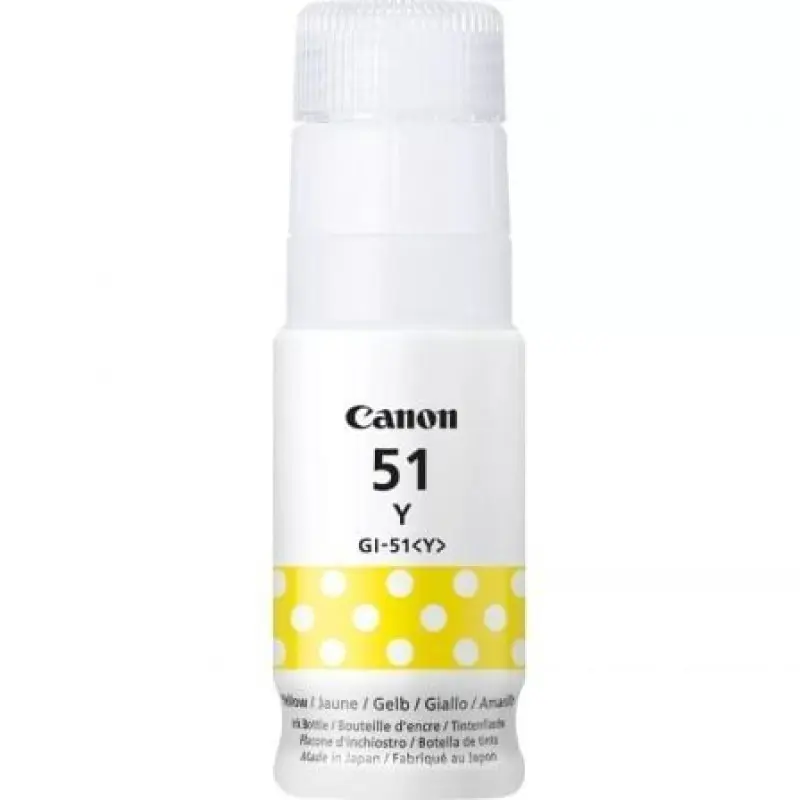 Botella de Tinta Original Canon GI-51/ Amarillo Botella de Tinta Original Canon GI-51/ Amarillo