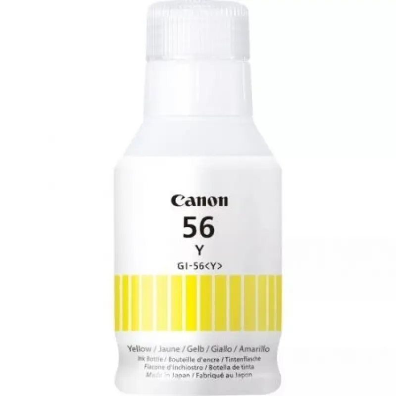 Botella de Tinta Original Canon GI-56/ Amarillo Botella de Tinta Original Canon GI-56/ Amarillo