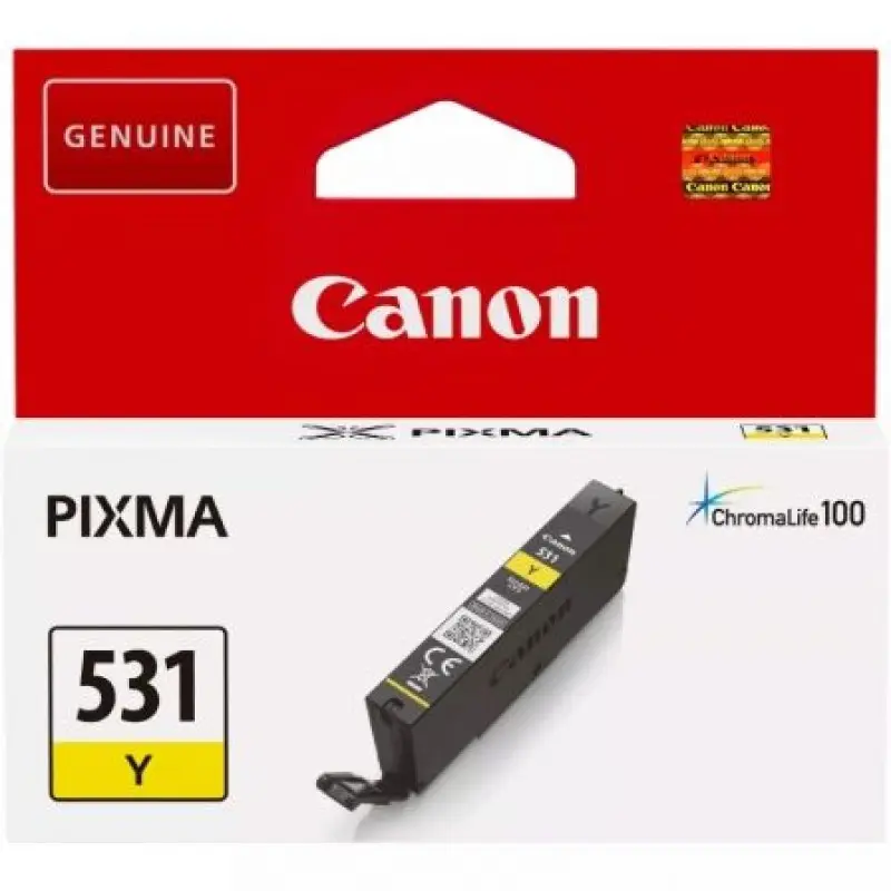 Cartucho de Tinta Original Canon CLI-531Y/ Amarillo Cartucho de Tinta Original Canon CLI-531Y/ Amarillo