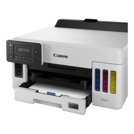 Impresora Recargable Canon MAXIFY GX5050 MegaTank WiFi/ Dúplex/ Blanca Impresora Recargable Canon MAXIFY GX5050 MegaTank WiFi/ Dúplex/ Blanca