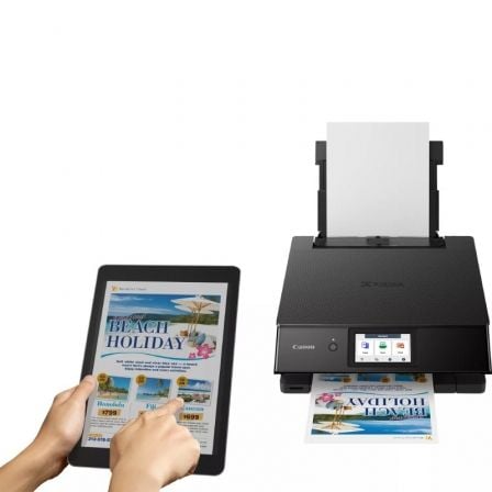 Multifunción Fotográfica Canon PIXMA TS8750 WiFi/ Dúplex/ Negra Multifunción Fotográfica Canon PIXMA TS8750 WiFi/ Dúplex/ Negra