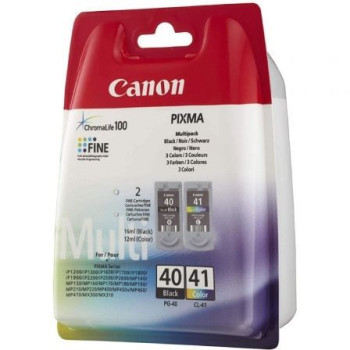 Cartucho de Tinta Original Canon PG-40 + CL-41 Multipack/ Negro/ Tricolor Cartucho de Tinta Original Canon PG-40 + CL-41 Multipack/ Negro/ Tricolor