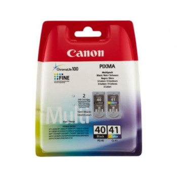Cartucho de Tinta Original Canon PG-40 + CL-41 Multipack/ Negro/ Tricolor Cartucho de Tinta Original Canon PG-40 + CL-41 Multipack/ Negro/ Tricolor