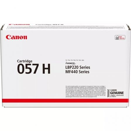Tóner Original Canon i-SENSYS nº057H Alta Capacidad/ Negro Tóner Original Canon i-SENSYS nº057H Alta Capacidad/ Negro