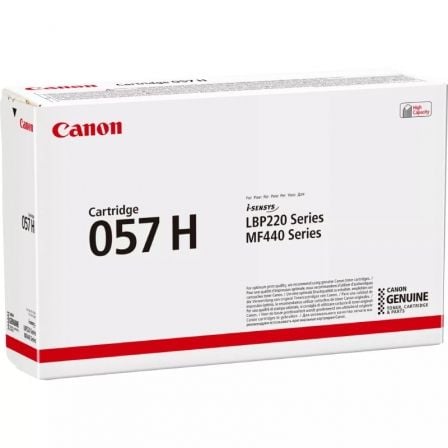 Tóner Original Canon i-SENSYS nº057H Alta Capacidad/ Negro Tóner Original Canon i-SENSYS nº057H Alta Capacidad/ Negro