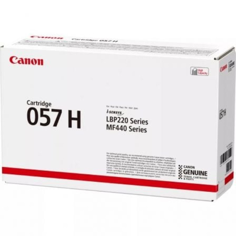 Tóner Original Canon i-SENSYS nº057H Alta Capacidad/ Negro Tóner Original Canon i-SENSYS nº057H Alta Capacidad/ Negro