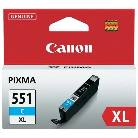 Cartucho de Tinta Original Canon CLI-551C XL Alta Capacidad/ Cian Cartucho de Tinta Original Canon CLI-551C XL Alta Capacidad/ Cian