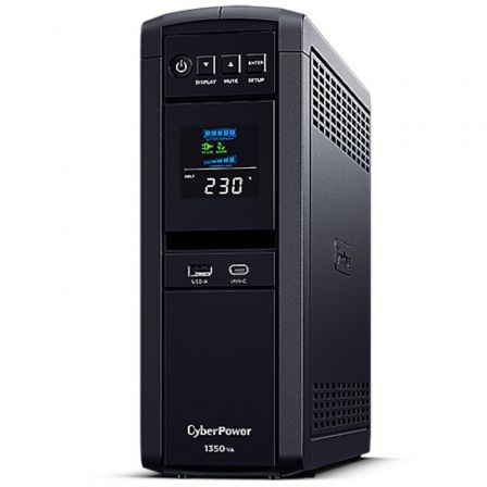 SAI Línea Interactiva Cyberpower CP1350EPFCLCD/ 1350VA-810W/ 6 Salidas/ Formato Torre SAI Línea Interactiva Cyberpower CP1350EPFCLCD/ 1350VA-810W/ 6 Salidas/ Formato Torre