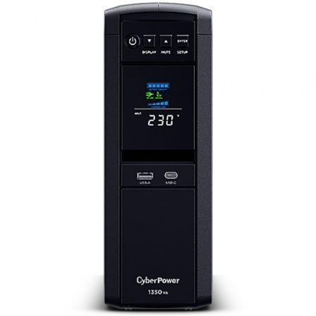 SAI Línea Interactiva Cyberpower CP1350EPFCLCD/ 1350VA-810W/ 6 Salidas/ Formato Torre SAI Línea Interactiva Cyberpower CP1350EPFCLCD/ 1350VA-810W/ 6 Salidas/ Formato Torre
