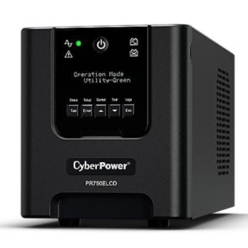 SAI Línea Interactiva Cyberpower PR750ELCD/ 750VA-675W/ 6 Salidas/ Formato Torre SAI Línea Interactiva Cyberpower PR750ELCD/ 750VA-675W/ 6 Salidas/ Formato Torre