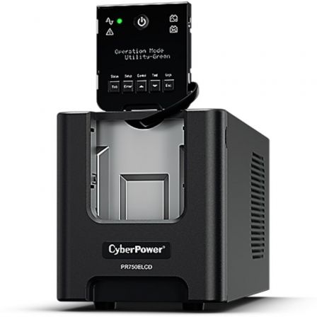 SAI Línea Interactiva Cyberpower PR750ELCD/ 750VA-675W/ 6 Salidas/ Formato Torre SAI Línea Interactiva Cyberpower PR750ELCD/ 750VA-675W/ 6 Salidas/ Formato Torre
