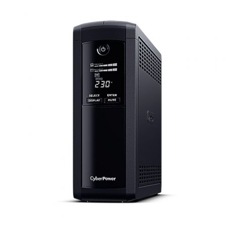 SAI Línea Interactiva Cyberpower VP1200ELCD-DE/ 1200VA-720W/ 5 Salidas/ Formato Torre SAI Línea Interactiva Cyberpower VP1200ELCD-DE/ 1200VA-720W/ 5 Salidas/ Formato Torre