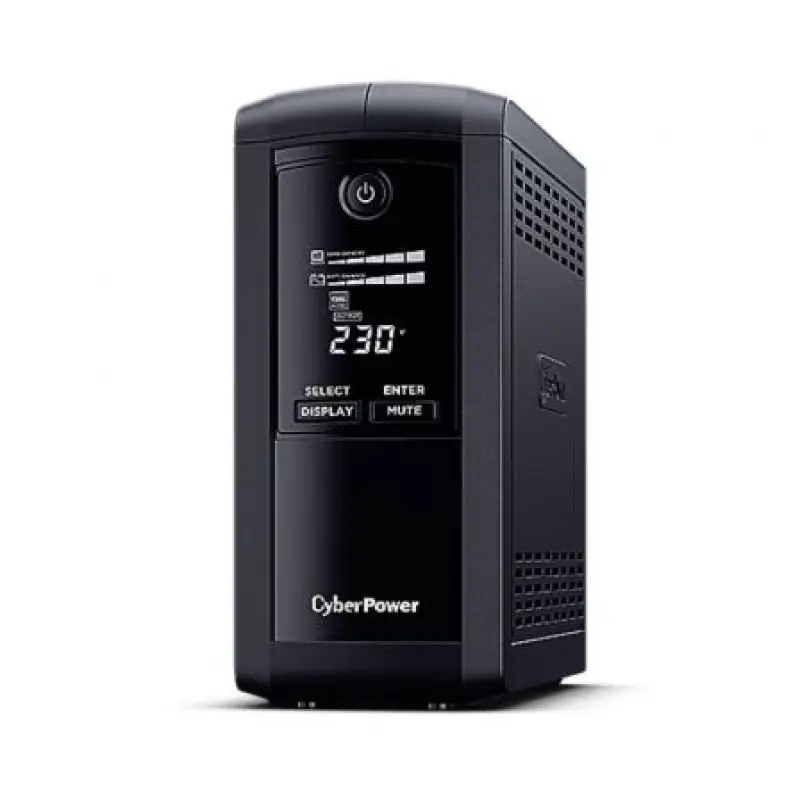 SAI Línea Interactiva Cyberpower VP700ELCD/ 700VA-390W/ 4 Salidas/ Formato Torre SAI Línea Interactiva Cyberpower VP700ELCD/ 700VA-390W/ 4 Salidas/ Formato Torre