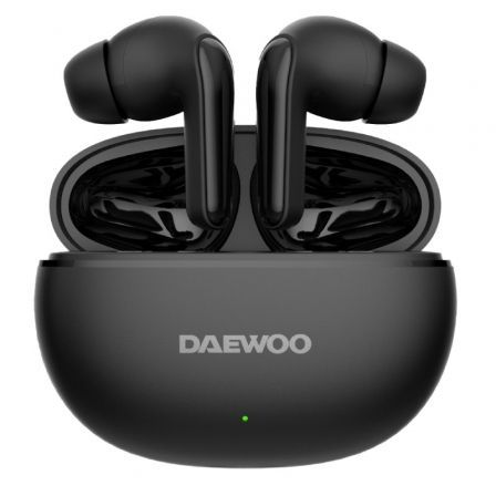 Auriculares Bluetooth Daewoo DW2004 con estuche de carga/ Autonomía 5h/ Negros Auriculares Bluetooth Daewoo DW2004 con estuche de carga/ Autonomía 5h/ Negros
