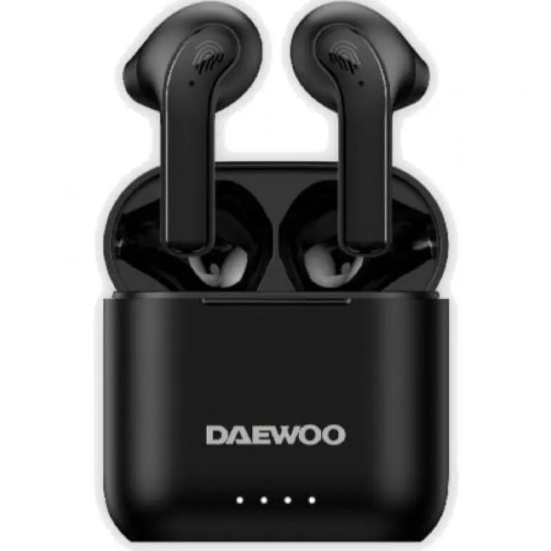 Auriculares Bluetooth Daewoo DW2020 con estuche de carga/ Autonomía 5h/ Negros Auriculares Bluetooth Daewoo DW2020 con estuche de carga/ Autonomía 5h/ Negros