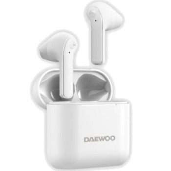 Auriculares Bluetooth Daewoo DW2021 con estuche de carga/ Autonomía 5h/ Blancos Auriculares Bluetooth Daewoo DW2021 con estuche de carga/ Autonomía 5h/ Blancos