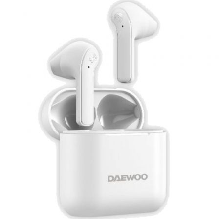 Auriculares Bluetooth Daewoo DW2021 con estuche de carga/ Autonomía 5h/ Blancos Auriculares Bluetooth Daewoo DW2021 con estuche de carga/ Autonomía 5h/ Blancos