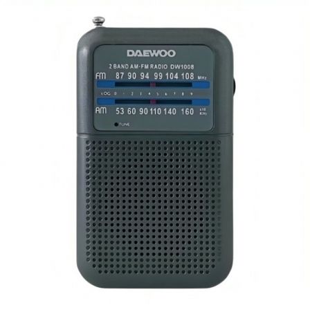 Radio Portátil Daewoo DW1008/ Gris Radio Portátil Daewoo DW1008/ Gris