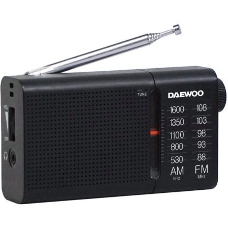 Radio Portátil Daewoo DW1119/ Negra Radio Portátil Daewoo DW1119/ Negra
