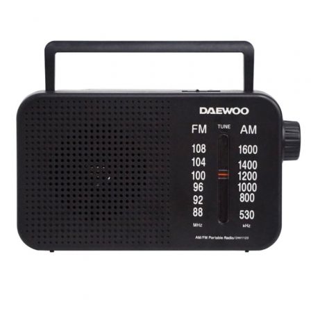 Radio Portátil Daewoo DW1123/ Negra Radio Portátil Daewoo DW1123/ Negra