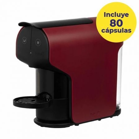 Cafetera de Cápsulas Delta Quick/ Roja + 80 cápsulas café QALIDUS Cafetera de Cápsulas Delta Quick/ Roja + 80 cápsulas café QALIDUS
