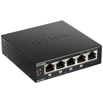 Switch D-Link DES-1005P 5 Puertos/ RJ45 10/100Mbps PoE Switch D-Link DES-1005P 5 Puertos/ RJ45 10/100Mbps PoE