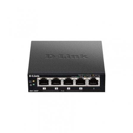 Switch D-Link DGS-1005P 5 Puertos/ RJ-45 10/100/1000 PoE Switch D-Link DGS-1005P 5 Puertos/ RJ-45 10/100/1000 PoE