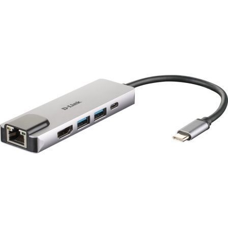 Docking USB Tipo-C D-Link DUB-M520/ 2xUSB/ 1xUSB Tipo-C/ 1xHDMI/ 1xRJ45/ 1xThunderbolt/ Gris Docking USB Tipo-C D-Link DUB-M520/ 2xUSB/ 1xUSB Tipo-C/ 1xHDMI/ 1xRJ45/ 1xThunderbolt/ Gris