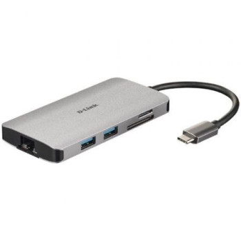 Docking USB Tipo-C D-Link DUB-M810/ 3xUSB/ 1xUSB Tipo-C/ 1xThunderbolt/ 1xHDMI/ 1xRJ45/ 1xLector tarjetas/ Gris Docking USB Tipo-C D-Link DUB-M810/ 3xUSB/ 1xUSB Tipo-C/ 1xThunderbolt/ 1xHDMI/ 1xRJ45/ 1xLector tarjetas/ Gris