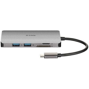 Docking USB Tipo-C D-Link DUB-M810/ 3xUSB/ 1xUSB Tipo-C/ 1xThunderbolt/ 1xHDMI/ 1xRJ45/ 1xLector tarjetas/ Gris Docking USB Tipo-C D-Link DUB-M810/ 3xUSB/ 1xUSB Tipo-C/ 1xThunderbolt/ 1xHDMI/ 1xRJ45/ 1xLector tarjetas/ Gris