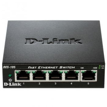 Switch D-Link DES-105 5 Puertos/ RJ-45 10/100 Switch D-Link DES-105 5 Puertos/ RJ-45 10/100
