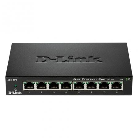 Switch D-Link DES-108 8 Puertos/ RJ-45 10/100 Switch D-Link DES-108 8 Puertos/ RJ-45 10/100