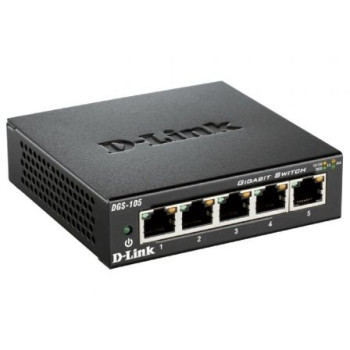 Switch D-Link DGS-105 5 Puertos/ RJ-45 10/100/1000 Switch D-Link DGS-105 5 Puertos/ RJ-45 10/100/1000
