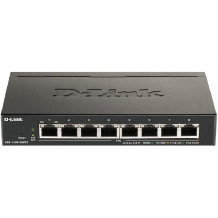 Switch D-Link DGS-1100-08PV2 8 Puertos/ RJ-45 10/100/1000 PoE Switch D-Link DGS-1100-08PV2 8 Puertos/ RJ-45 10/100/1000 PoE