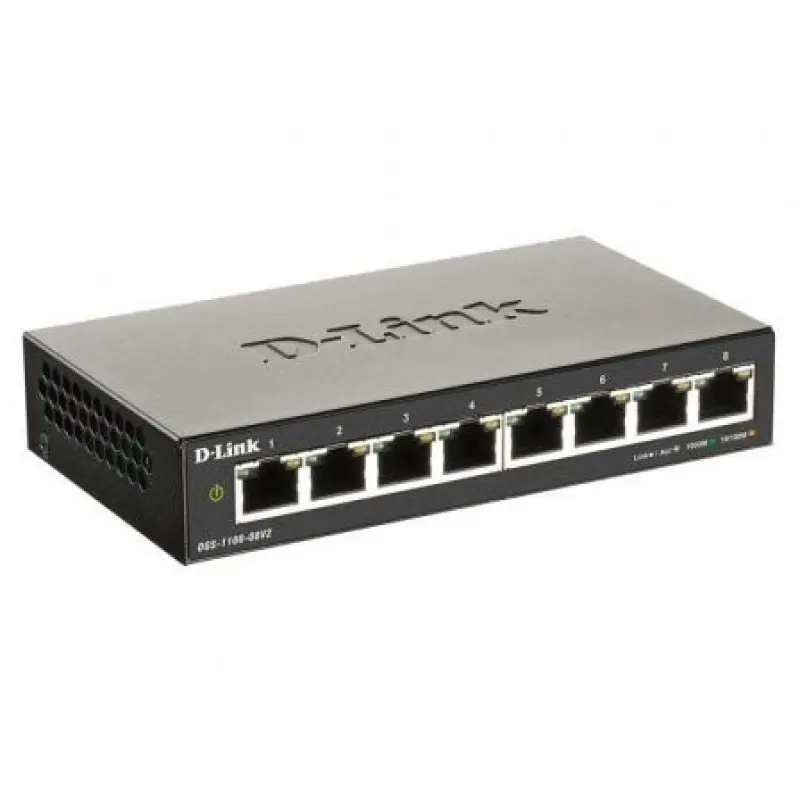 Switch Gestionable D-Link DGS-1100-08V2 8 Puertos/ RJ-45 10/100/1000 Switch Gestionable D-Link DGS-1100-08V2 8 Puertos/ RJ-45 10/100/1000