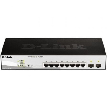 Switch D-Link DGS-1210-10P 10 Puertos/ RJ-45 Gigabit 10/100/1000 PoE/ SFP Switch D-Link DGS-1210-10P 10 Puertos/ RJ-45 Gigabit 10/100/1000 PoE/ SFP