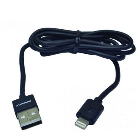 Cable USB Lightning Duracell USB5012A/ USB Macho - Lightning Macho/ 1m/ Negro Cable USB Lightning Duracell USB5012A/ USB Macho - Lightning Macho/ 1m/ Negro