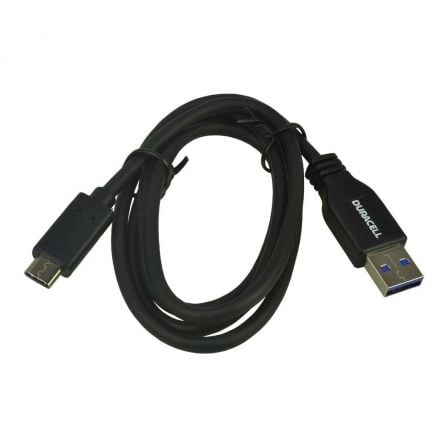 Cable USB 3.0 Tipo-C Duracell USB5031A/ USB Tipo-C Macho - USB Macho/ 1m/ Negro Cable USB 3.0 Tipo-C Duracell USB5031A/ USB Tipo-C Macho - USB Macho/ 1m/ Negro