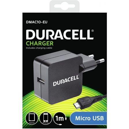 Cargador de Pared Duracell DMAC10-EU/ 1xUSB/ 2.4A Cargador de Pared Duracell DMAC10-EU/ 1xUSB/ 2.4A