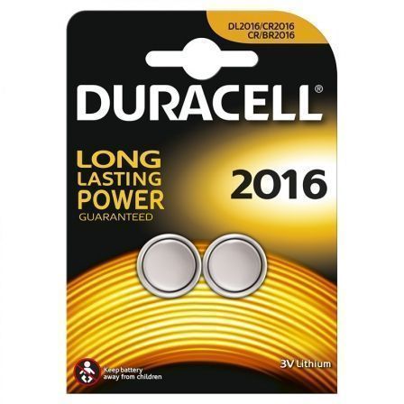 Pack de 2 Pilas de Botón Duracell DL2016B2/ 3V Pack de 2 Pilas de Botón Duracell DL2016B2/ 3V