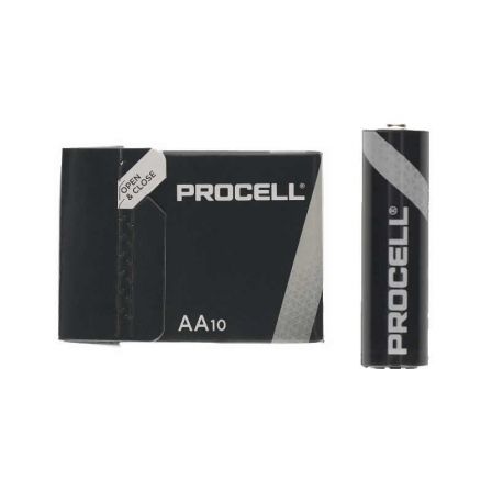 Pack de 10 Pilas AA LR6 Duracell PROCELL ID1500IPX10/ 1.5V/ Alcalinas Pack de 10 Pilas AA LR6 Duracell PROCELL ID1500IPX10/ 1.5V/ Alcalinas