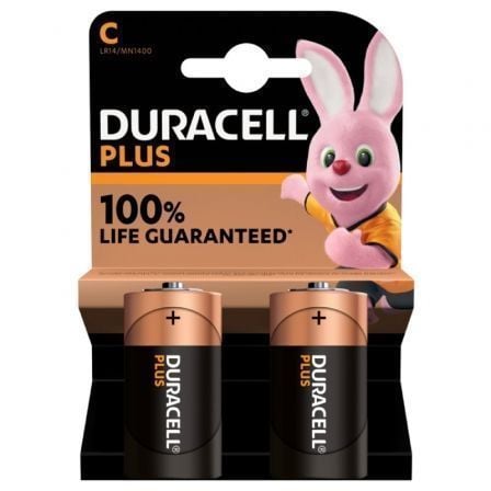 Pack de 2 Pilas C Duracell LR14/ 1.5V/ Alcalinas Pack de 2 Pilas C Duracell LR14/ 1.5V/ Alcalinas