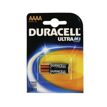 Pack de 2 Pilas AAAA Duracell Ultra MX2500/ 1.5V/ Alcalinas Pack de 2 Pilas AAAA Duracell Ultra MX2500/ 1.5V/ Alcalinas