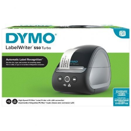 Impresora de Etiquetas Dymo LabelWriter 550 Turbo/ Térmica/ USB/ Negra Impresora de Etiquetas Dymo LabelWriter 550 Turbo/ Térmica/ USB/ Negra