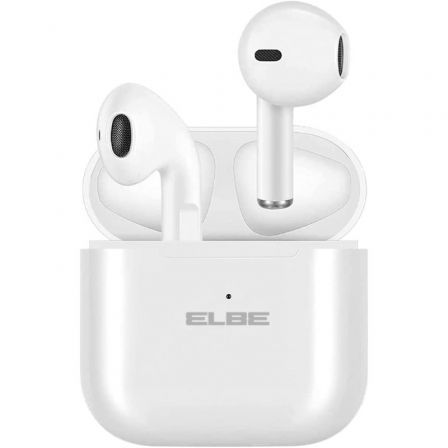 Auriculares Bluetooth Elbe ABTWS-003-B con estuche de carga/ Autonomía 5h/ Blancos Auriculares Bluetooth Elbe ABTWS-003-B con estuche de carga/ Autonomía 5h/ Blancos