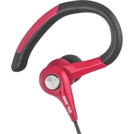 Auriculares Deportivos Elbe AU-107-MIC/ con Micrófono/ Jack 3.5/ Rojos y Negros Auriculares Deportivos Elbe AU-107-MIC/ con Micrófono/ Jack 3.5/ Rojos y Negros